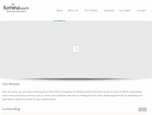 Tablet Screenshot of luminasearch.com